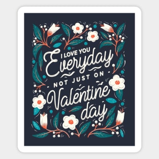 Valentine gift | valentine typography Magnet